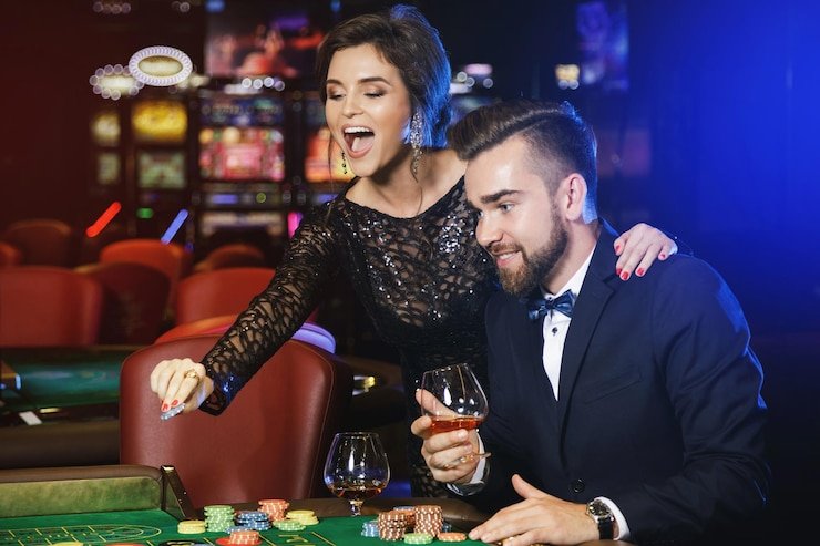 Tampilan meja baccarat kasino langsung socigame dengan dealer profesional dan antarmuka penempatan taruhan mobile